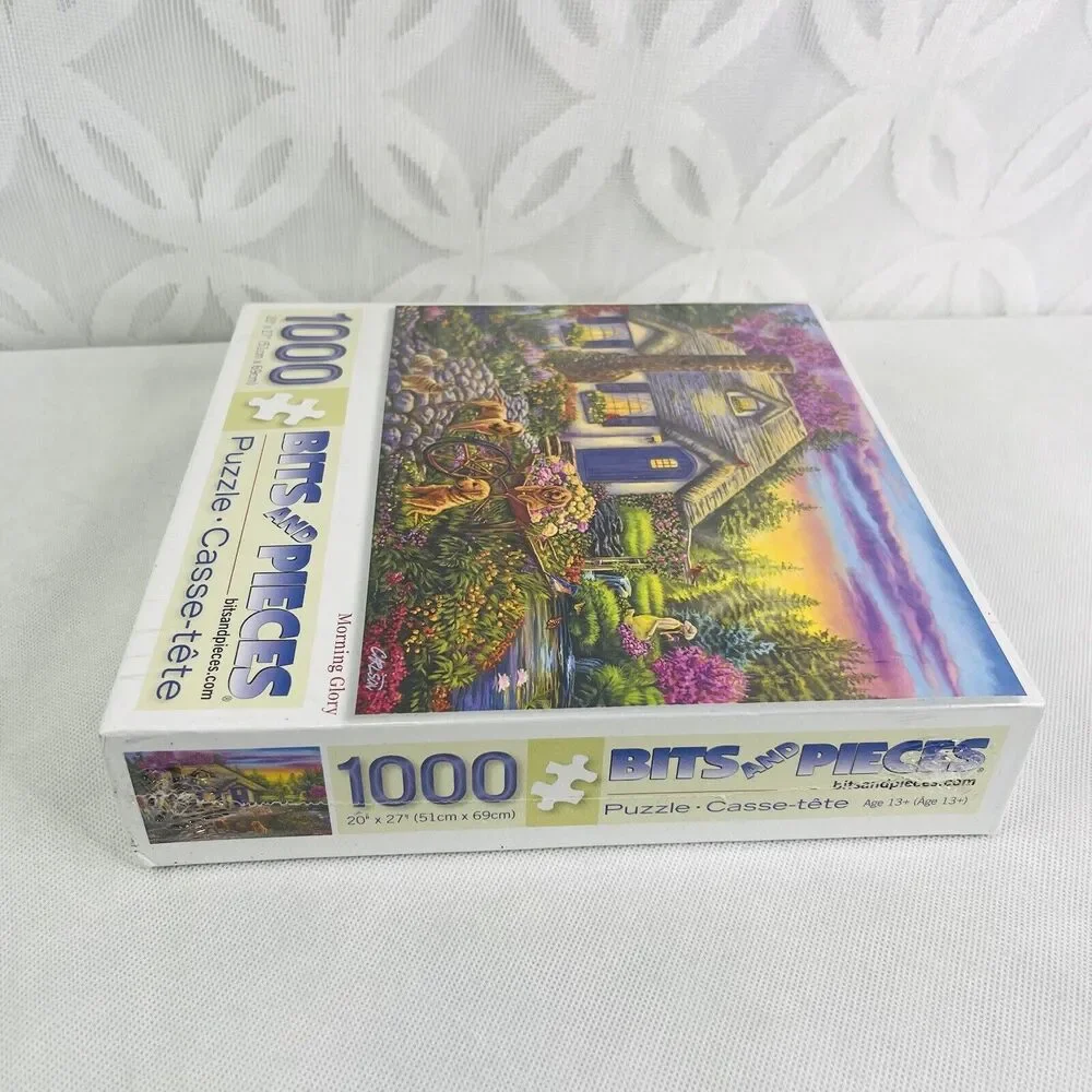 Bits and Pieces Morning Glory By Cody Carlson 1000 Piece Jigsaw‎ Puzzle.